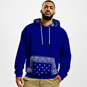 Homme Unisexe Sweat-shirt à capuche Tribal Imprimés Photos Imprimer du quotidien Des sports 3D effet Décontractée Designer Pulls Capuche Pulls molletonnés Bleu