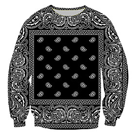 Homme Sweat-shirt Graphique Tribal Décontractée du quotidien Vacances Décontractée Grand et grand Pulls Capuche Pulls molletonnés Bleu Noir Kaki