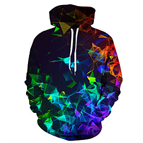 pizoff unisexe 3d impression numérique géométrie coloré galaxie hoodies sweat-shirt à manches longues avec poches am110-f5-5xl