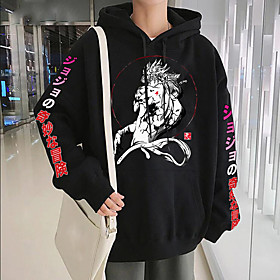 Inspiré par L'aventure bizarre de JoJo Joseph Jostar Sweat à capuche Anime 100 % Polyester Animé Harajuku Art graphique Kawaii Sweat à capuche Pour Homme / Fem