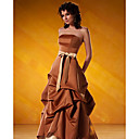 Strapless Satin Maxi Evening Dress / Prom Dress (HSX177)