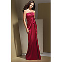 Empire Strapless Floor-length Satin Bridesmaid Dress / Prom Dress (HSX121)