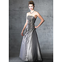 Stunning Strapless Maxi Evening Dress / Prom Dress (HSX247)