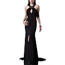 Trumpet / Mermaid Halter Court Train Chiffon Evening Dress / Prom Dress (GYE081)