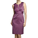 Sheath / Column Jewel Knee-length Chiffon Evening Dress / Prom Dress (SHL006)