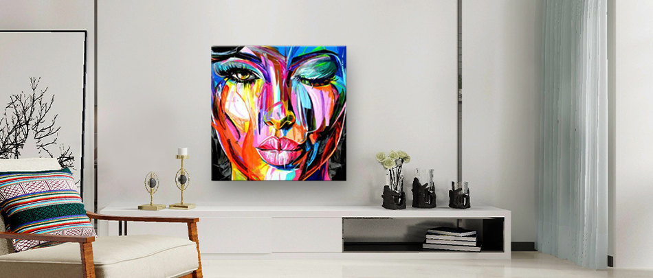 Handmade Oil Painting Canvas Wall Art Decoration Portrait Woman ...