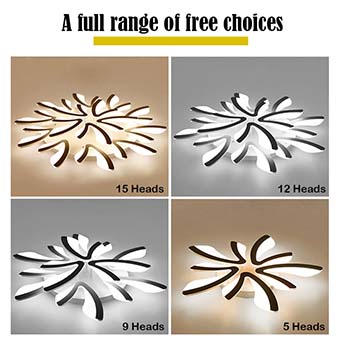 LED Dimmable Ceiling Light Modern Dandelion Nordic Style Acrylic Ceiling Panel Lamp