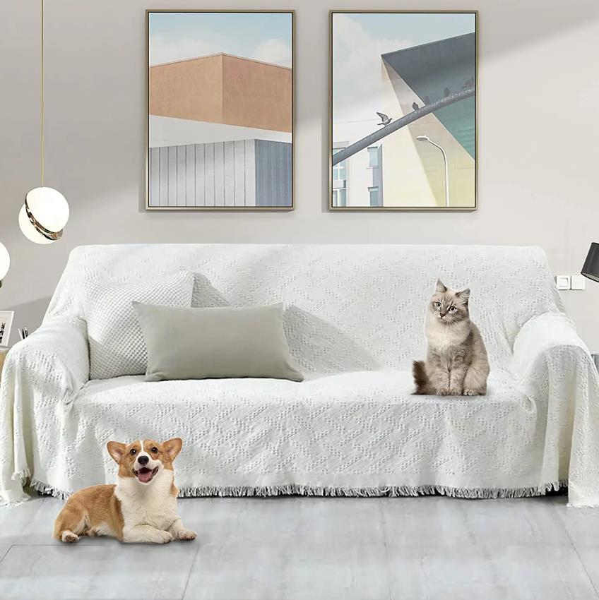 Sofa Cover Sofa Blanket Solid Color Couch Cover Couch Protector Sofa Throw Cover Washable for