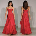 Stunning Strapless Maxi Evening Dress / Prom Dress (HSX814)