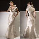 Pretty Princess Line Maxi Bridesmaids Dress / Prom Dress (HSX134)