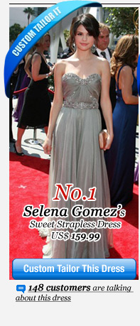 Selena Gomez's Sweet Strapless Dress