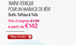 Traîne Féerique pour un mariage de rêve