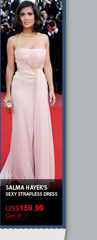Salma Hayek's Sexy Strapless Dress