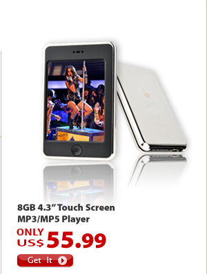 8GB 4.3” Touch Screen MP3/MP5 Player