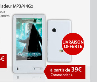 Baladeur MP3/4 4Go 