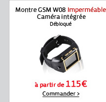 Montre GSM W08 Imperméable 