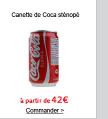 Canette de Coca sténopé