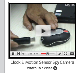 Clock & Motion Sensor Spy Camera