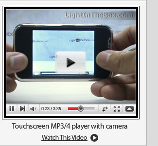 Touchscreen MP3/4 player with camera