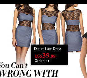 Denim Lace Dress