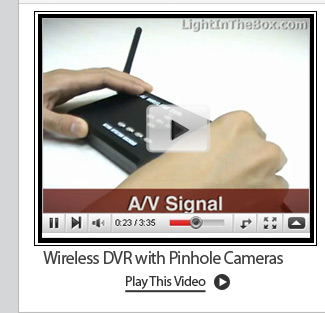 Wireless DVR with Pinhole Cameras
