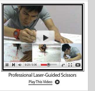 Professional Laser-Guided Scissors