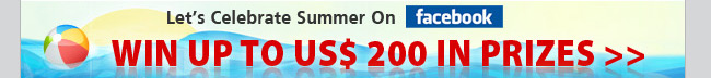 Win up to US$ 200 in Prizes