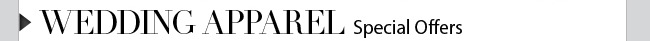 Special Offers: Wedding Apparel