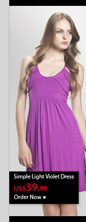 Simple Light Violet Dress