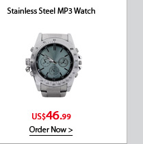 Stainless Steel MP3 Watch with Equalizer