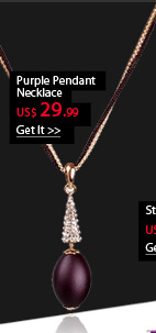 Purple Pendant Necklace