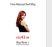 Fine Natural Red Wig