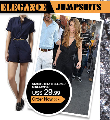 Classic Short Sleeved Mini Jumpsuit