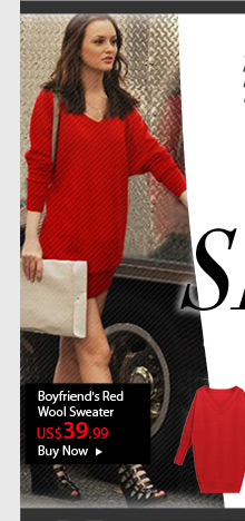 Boyfriend's Red Wool Sweater