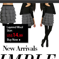 Layered Wool Skirt