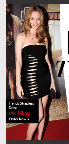 Trendy Strapless Dress