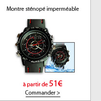 Montre sténopé imperméable