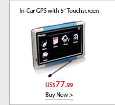 In-Car GPS with 5" Touchscreen