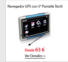 Navegador GPS con 5" Pantalla Táctil