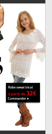 Robe sweat tricot