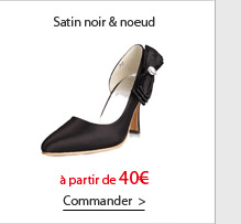 Satin noir & noeud