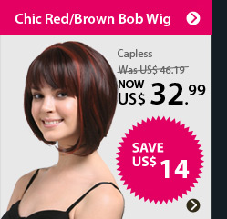 Chic Red/Brown Bob Wig