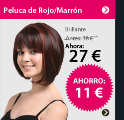 Peluca de Rojo/Marrón