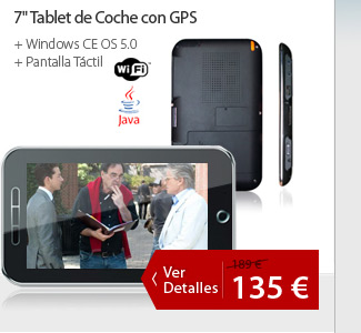 7" Tablet de Coche con GPS