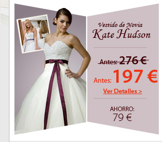   Vestido de Novia de Kate Hudson