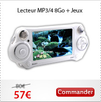 Lecteur MP3/4 8Go + Jeux