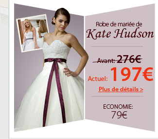   Robe de mariée de Kate Hudson