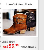 Low-Cut Strap Boots