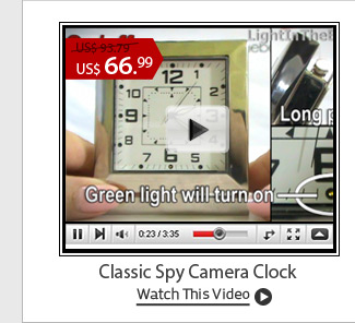 Classic Spy Camera Clock