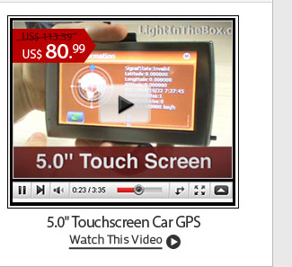 5.0" Touchscreen Car GPS 